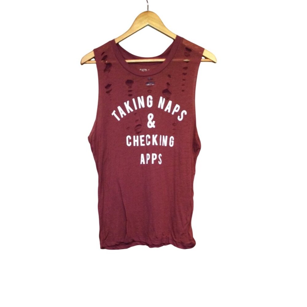 Fifth Sun Taking Naps & Checking Apps Distressed … - image 1